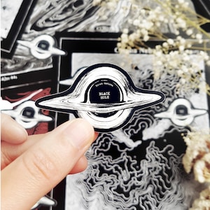 Black Hole Sticker - Event Horizon Sticker - Astronomy Sticker - Science Sticker