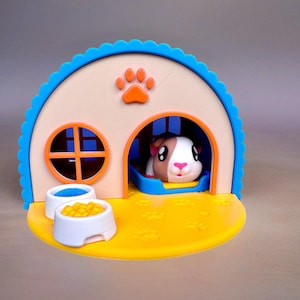 Casa de conejillo de indias impresa en 3D: decoración para mascotas en miniatura