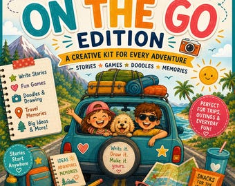 Creative Writing Journal for Kids | Travel Edition | Road Trip, Vacation & Travel Activities