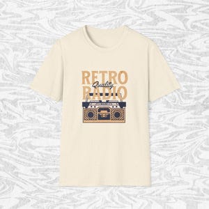 Retro Radio T-Shirt: Unisex Softstyle Tee for Music Lovers