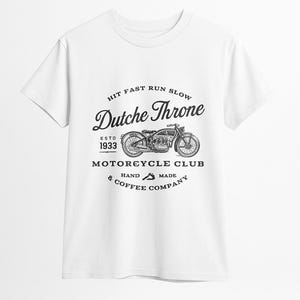 Vintage Motorcycle Club T-Shirt: Unisex Heavy Cotton Biker Tee