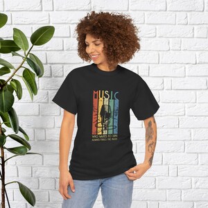 Music Vibes Cotton Tee: Gift for Musicians & Concert Outfit