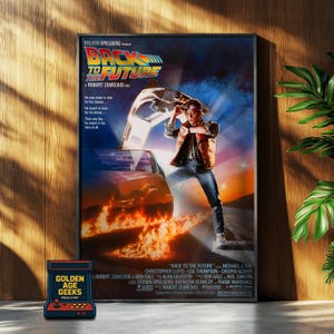 バック・トゥ・ザ・フューチャー映画ポスター 高品質ウォールアート A4