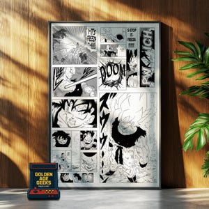 Anime Super Saiyan Manga Comic Strip Poster