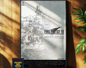 Plakat z okazji 25. rocznicy Final Fantasy 7