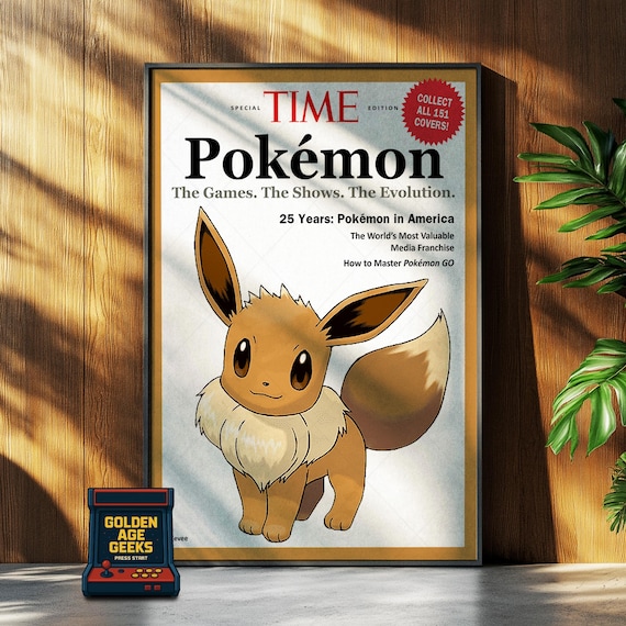 イーブイタイムズ誌の表紙TCGポスター - Etsy 日本
