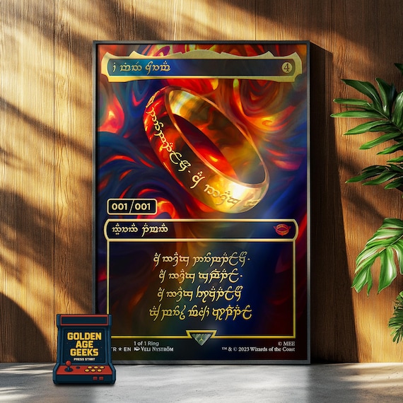 The One Ring LOTR MTG TCG Poster - Etsy