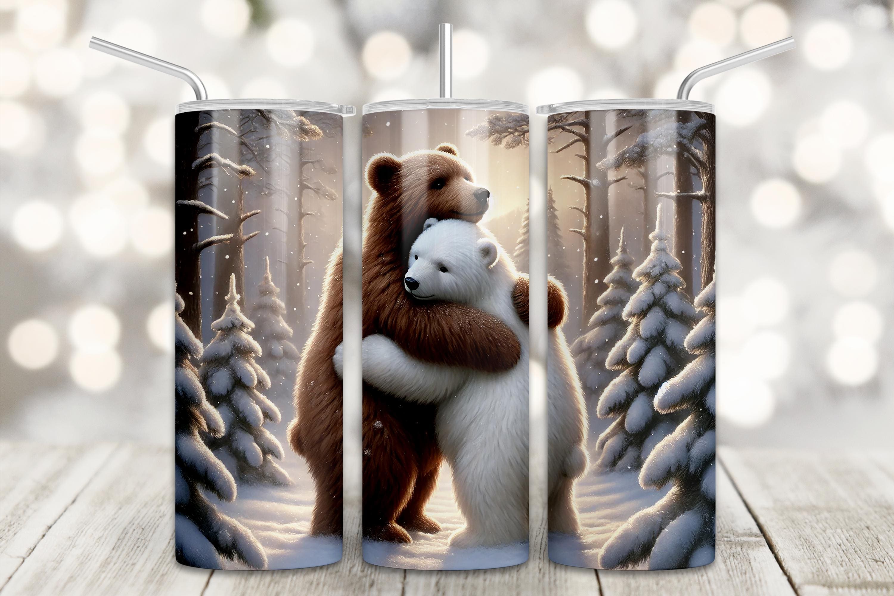 クマのハグクリップアート：ホッキョクグマとヒグマのハグ（デジタルダウンロード） - Etsy 日本, image size:3000x2000