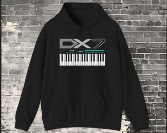 Yamaha DX7 Vintage Synth Hoodie: 80s Keyboard Sweatshirt