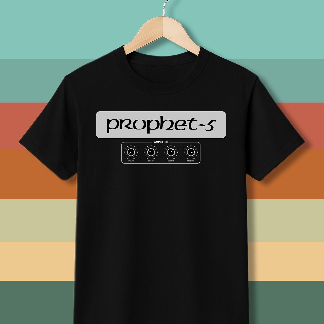 Prophet-5 Vintage Synth T-shirt - 80s Tee, Electronic Musician & Music ...