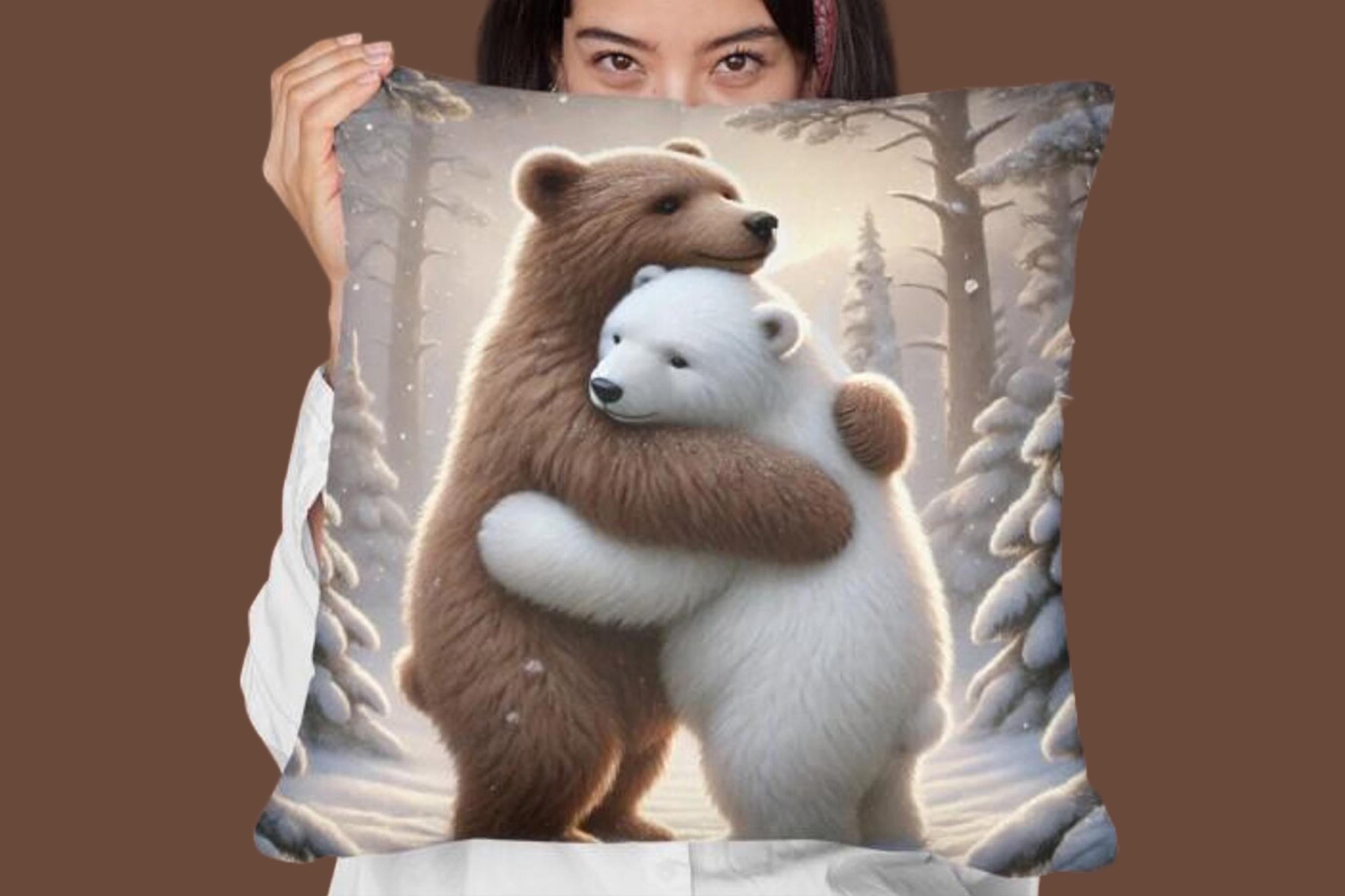 クマのハグクリップアート：ホッキョクグマとヒグマのハグ（デジタルダウンロード） - Etsy 日本, image size:3000x2000