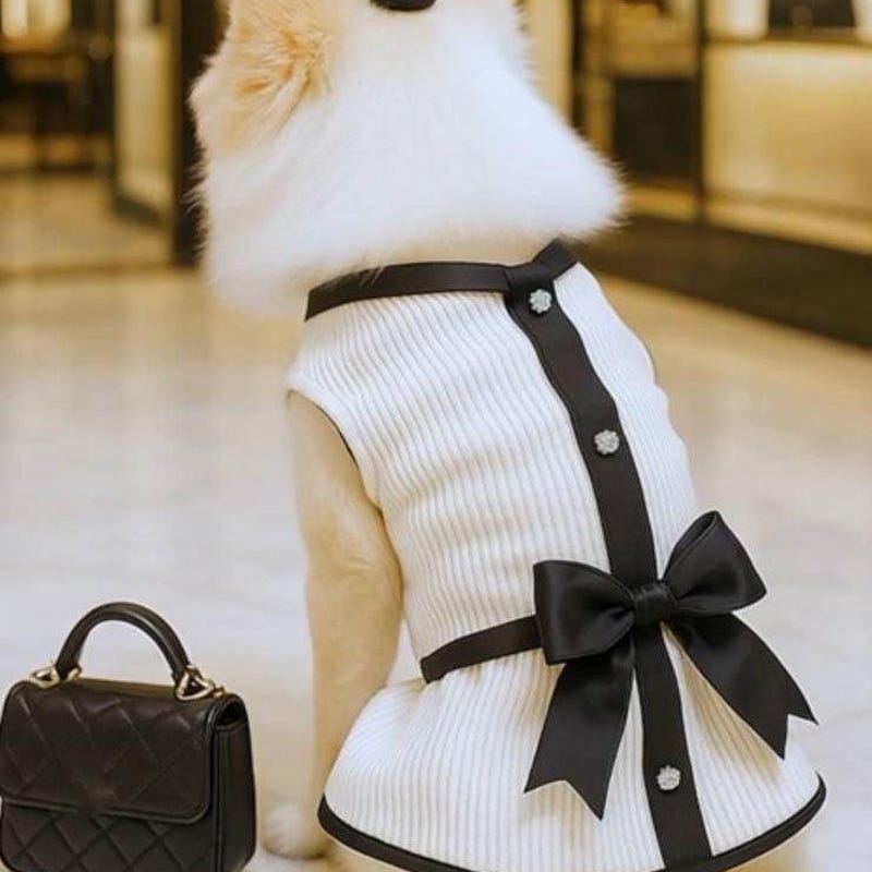 SMALL DOG - Black Formal Doggy Dress main image 0