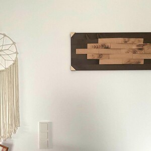 3D wooden picture, wooden picture, wall picture made of wood, picture made of wedges, wedge picture, hardwood picture, 3D wall picture made of wood, wooden picture made of handcraft