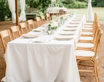 Wedding Tablecloth: Exquisite Whiteness for Special Moments