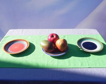 Camino de mesa de lino y viscosa: decoración rústica para comedor