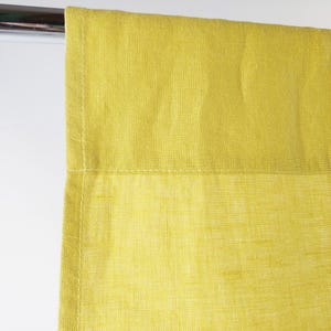 29 colors | Linen Curtain Panel – 100% Natural Linen, Boho Farmhouse Decor
