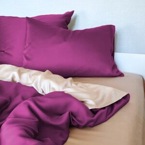 Grandeur Two-Tone Bedding Set – 100% Cotton Sateen | Smooth, Breathable, Year-Round Comfort