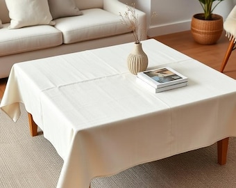 Vintage Poupees Yolande France Rectangular Tablecloth, Reversible