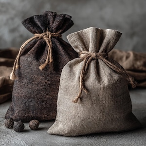 Linen Drawstring Gift Bag: Eco-Friendly Reusable Pouch