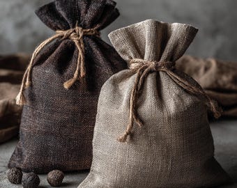 Linen Drawstring Gift Bag: Eco-Friendly Reusable Pouch