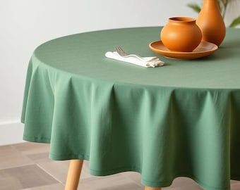 29 kleuren| Natuurlijk rond linnen tafelkleed: elegantie en comfort