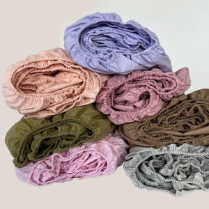 Elastic Fitted Sheet – 100% Cotton, Soft & Durable, Twin to King, Sustainable Bedroom Basics