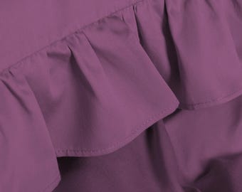 22 colors | Ruffled Cotton Sateen Bedding Set – Romantic & Elegant Bedroom Decor