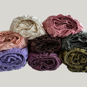 Fitted Bed Sheet – Organic Cotton, All Sizes, Eco Bedding with Elastic Edges for Snug Fit