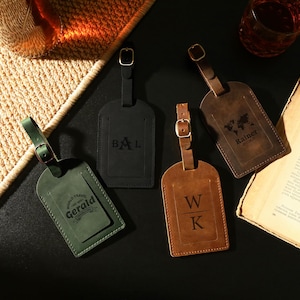 Leather Personalised Favours, Luggage Tags, Leather Luggage Tags, Check-in Boarding Tags, Customised Luggage Tags, Leather Accessories