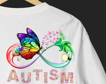 Autism Awareness PNG: Butterfly Infinity Design (Digital Download)