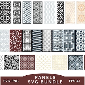 Laser cut panels svg,Wood Panel Wall Art,Vector files,laser cut panel files, digital files,Instant Download.