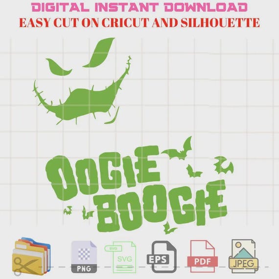 Oogie Boogie Nightmare Before Christmas SVG File For Cricut, Trick or Treat Svg, Cricut, Silhouette Vector Cut File