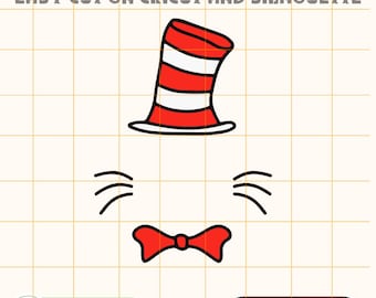 Dr Seuss svg, kat in de hoed svg, dr seuss hoed svg, dr seuss png, dr seuss shirt, dr seuss leraar shirt, svg leraar