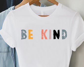 Retro Be Kind Shirt,Kindness T-Shirt,Positive Vibes Tee,Be Kind T-Shirt,Teacher Gifts,Motivational Shirt,Womens Gift Shirt, Christian Shirt