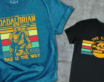 Dadalorian The Child Shirt,Disney Star Wars Dad Shirt,Dad And Baby Matching Shirt,Daddy And Me Shirt,Christmas Family Shirt,Fathers Day Gift