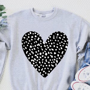 Heart Sweatshirt, Heart Valentines Sweatshirt, Valentine Sweatshirt, Valentines Day Gift, Heart Shirt, Distressed Heart Sweatshirt,Gift Idea
