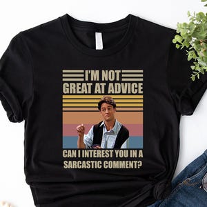 Matthew Perry Vintage Shirt, I&#39;m Not Great At The Advice Tshirt,Matthew Perry Tee, Chandler Bing Friends Shirt,Friends TV Show Fans,Rip Bing