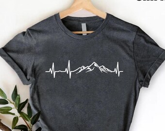 Mountains Shirt,Hiking T-shirt,Nature Lover Tee,Camping Gift Shirt,Camping Tee,Outdoor T-Shirt,Mountain TShirt,Hiker TShirts,Camp Shirt