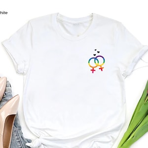 Lesbian Mrs & Mrs Wedding Shirt,Two Bride Wedding,LGBT Couple Shirt,LGBT Pride Wife,Gay Bachelorette Party Lesbian Matching Tee,Gift For Gay