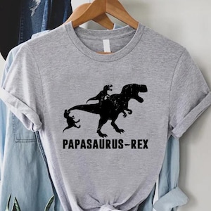 Papasaurus Rex T-Shirt, Grandpa Dinosaur Shirt,Funny Fathers Day Gift,Papa Saurus T-Rex Shirt,Pregnancy Announcement Gift,Birthday Gift Idea