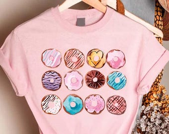 Donut Shirt for Girls, Donut Lover Gift, Donut Squad Tshirts,Donut Party Tee,Donut Tshirt,Women,Donut Theme Party Shirt,Donut Birthday Shirt