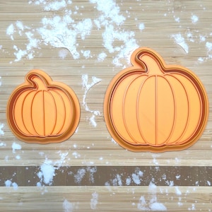 Pumpkin Cookie Cutters with Stamp, Halloween Cookie Cutter, Halloween Cookies