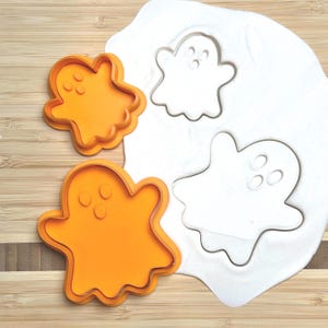 Ghost Cookie Cutters, Ghost Cookie Cutter with Stamp, Halloween Cookie Cutter, Halloween Cookies