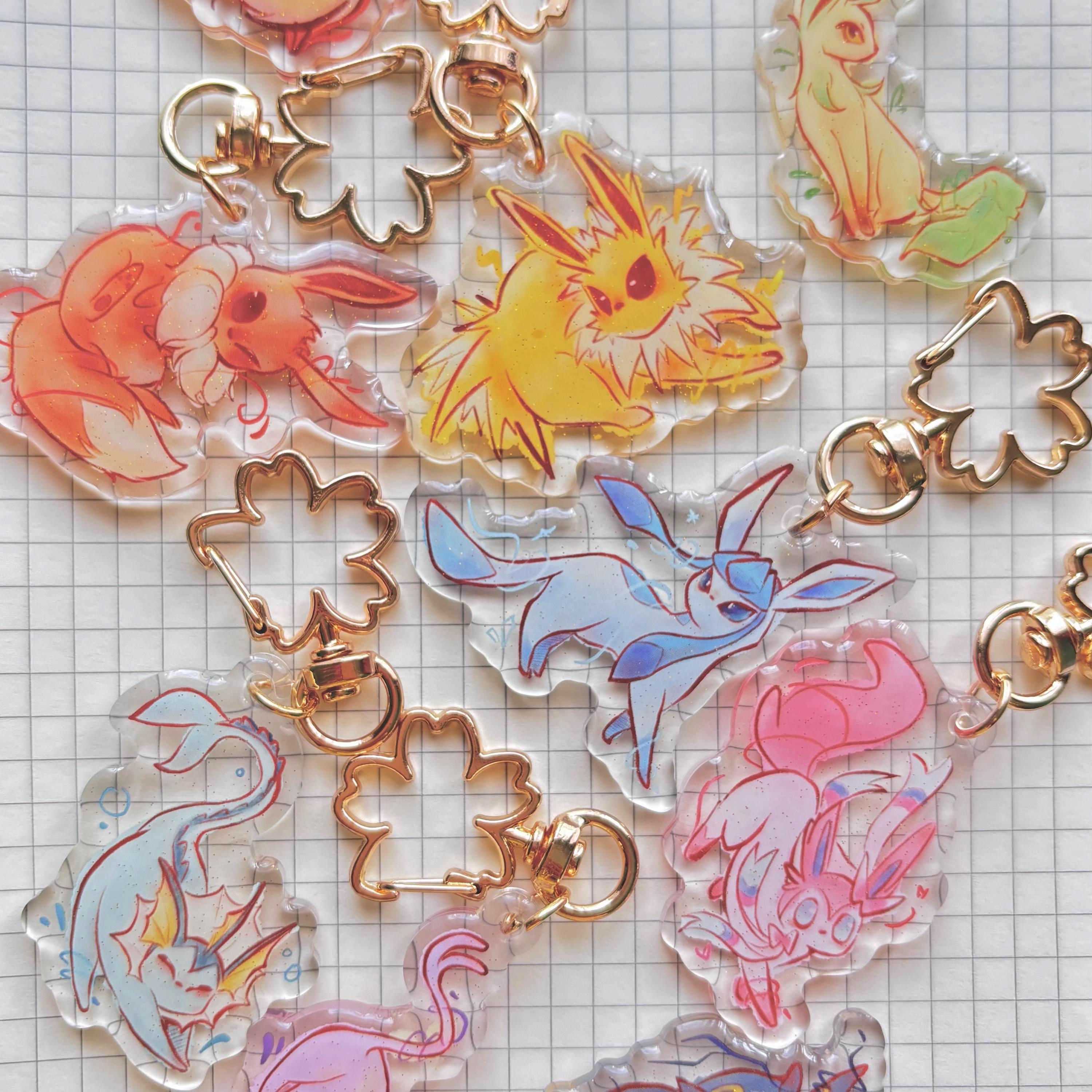 イーブイ進化キーホルダー - Etsy 日本