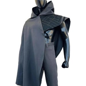 Costume Jedi Cosplay Star Wars Jedi Survivor Poncho | Cal Kestis Hooded Cloak Cape | Black Galactic Warrior Robe | Best Gift for Fans