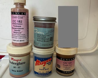 Ceramic Glaze Duncan English Tweed AR 698 Transparent Gloss 16 Oz