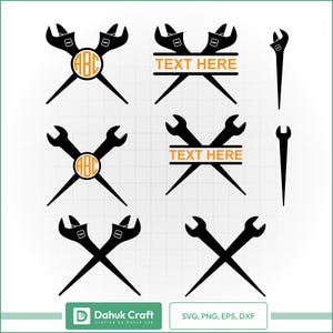 Ironworker Wrench SVG Bundle: Construction Logo Designs (Cut Files Included