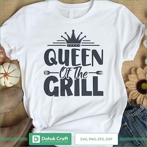Queen Of The Grill SVG, Grilling SVG, BBQ svg, Barbecue Grill svg, Grillers Svg, Cut file, for silhouette