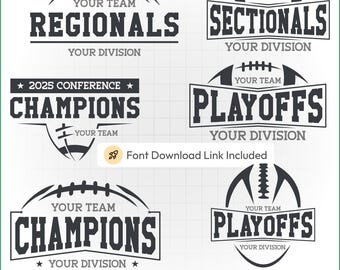 Football Playoff SVG PNG | Championship Shirt Design | Undefeated Team Cricut