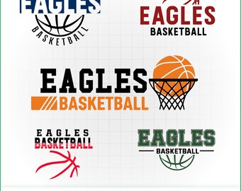 Eagles Basketball SVG Bundle | Team Logos (Digital Download)